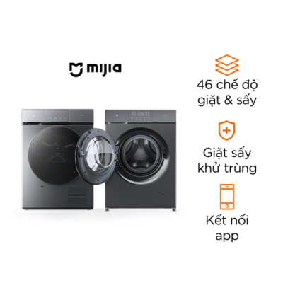 Combo máy giặt sấy Xiaomi Mijia MJ102S (10kg+10kg) – Khử trùng UVC, tạo hương thơm