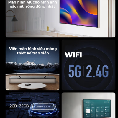 Tivi Xiaomi A Pro 43 Inch (Bản nội địa) 2024 – Màn hình 4K UHD