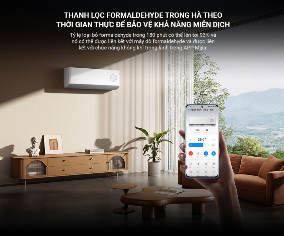 Điều Hoà 2 Chiều Xiaomi Mijia Inverter F5A1 Pro: Thiết Kế Thanh Lịch - Ba Chế Độ Gió Thông Minh