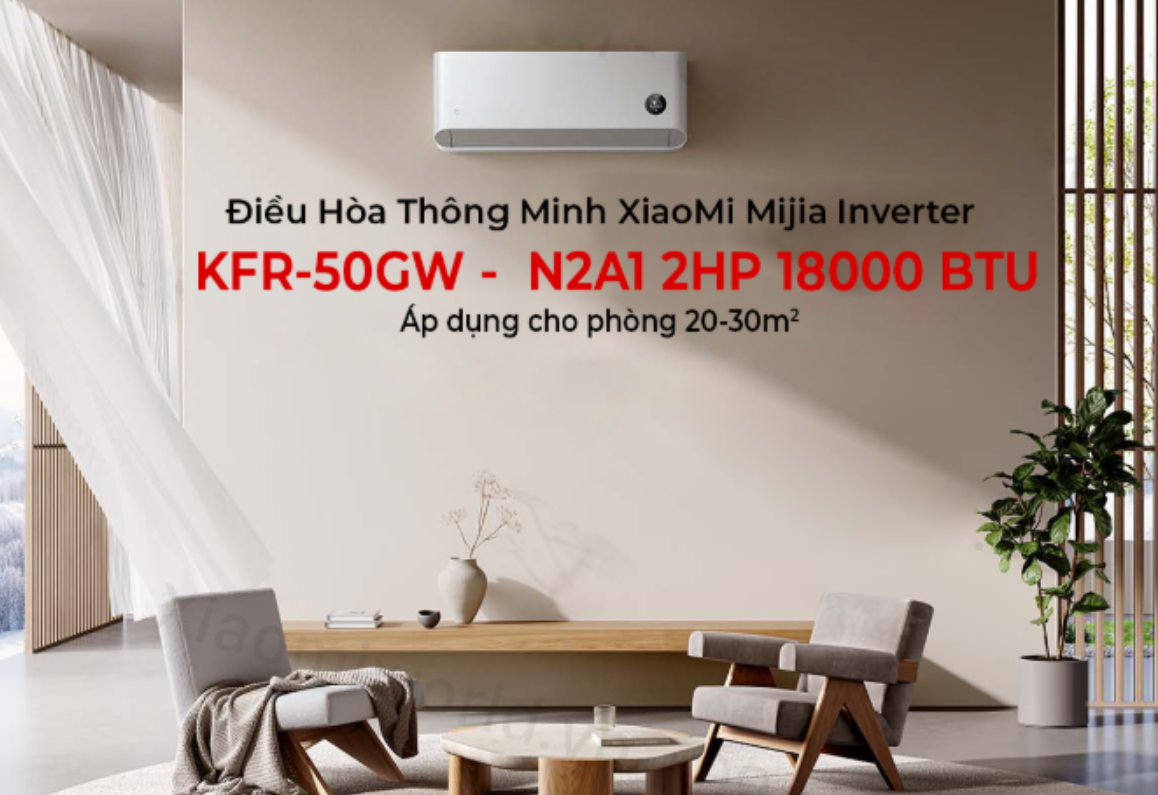 Khám Phá Điều Hòa 2 Chiều Xiaomi Inverter KFR-50GW/N2A1 – Sự Lựa Chọn Hoàn Hảo Cho Không Gian Sống Hiện Đại