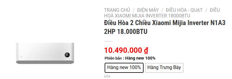 So Sánh Điều Hòa 2 Chiều Xiaomi Mijia Inverter N1A3 và N2A1