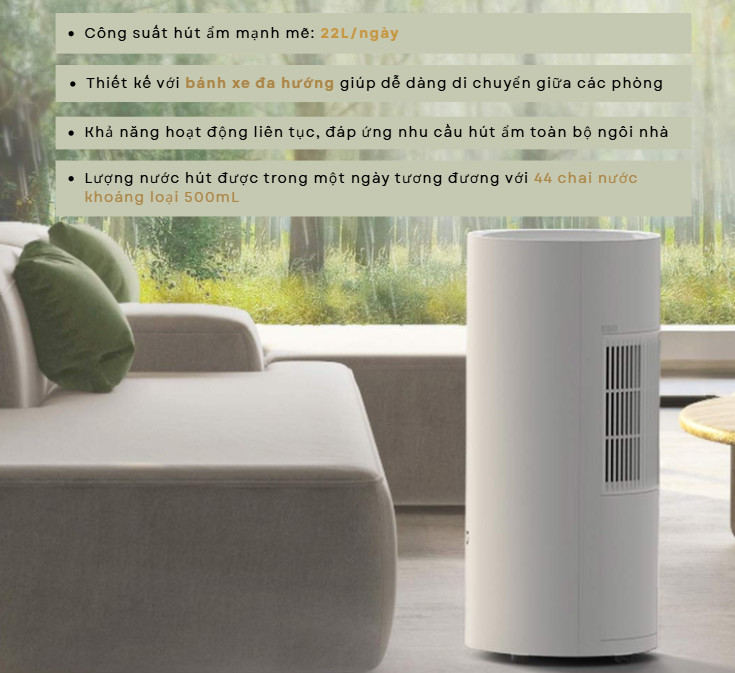 Máy Hút Ẩm Thông Minh Mijia 22L: Giải Pháp Đẳng Cấp Cho Mọi Loại Thời Tiết