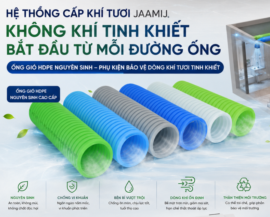 Giải Pháp Vật Tư Phụ Kiện Đồng Bộ Chuyên Sâu Cho Hệ Thống Khí Tươi JaamiJ