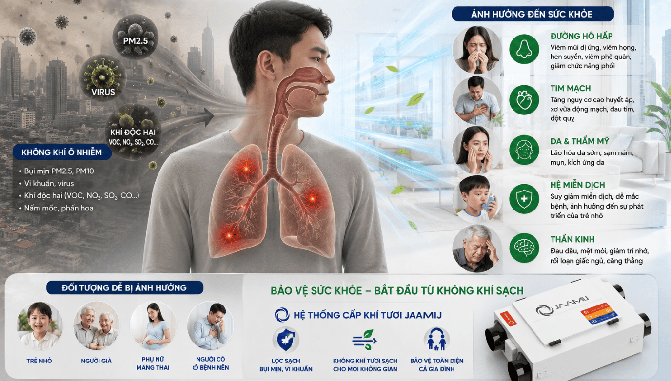 Hệ Thống Cấp Khí Tươi JaamiJ: Tiêu Chuẩn Sống Sạch Đẳng Cấp Cho Biệt Thự Triệu Đô