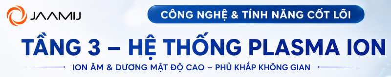 Hệ Thống Lọc 3 Tầng G4 + HEPA H13 + Plasma Trên Máy Cấp Khí Tươi JaamiJ