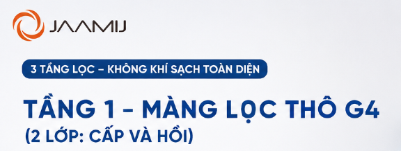 Hệ Thống Lọc 3 Tầng G4 + HEPA H13 + Plasma Trên Máy Cấp Khí Tươi JaamiJ