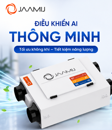 Máy Cấp Khí Tươi JaamiJ ERV Kết Nối App Mi Home: Đỉnh Cao Khí Tươi Thông Minh