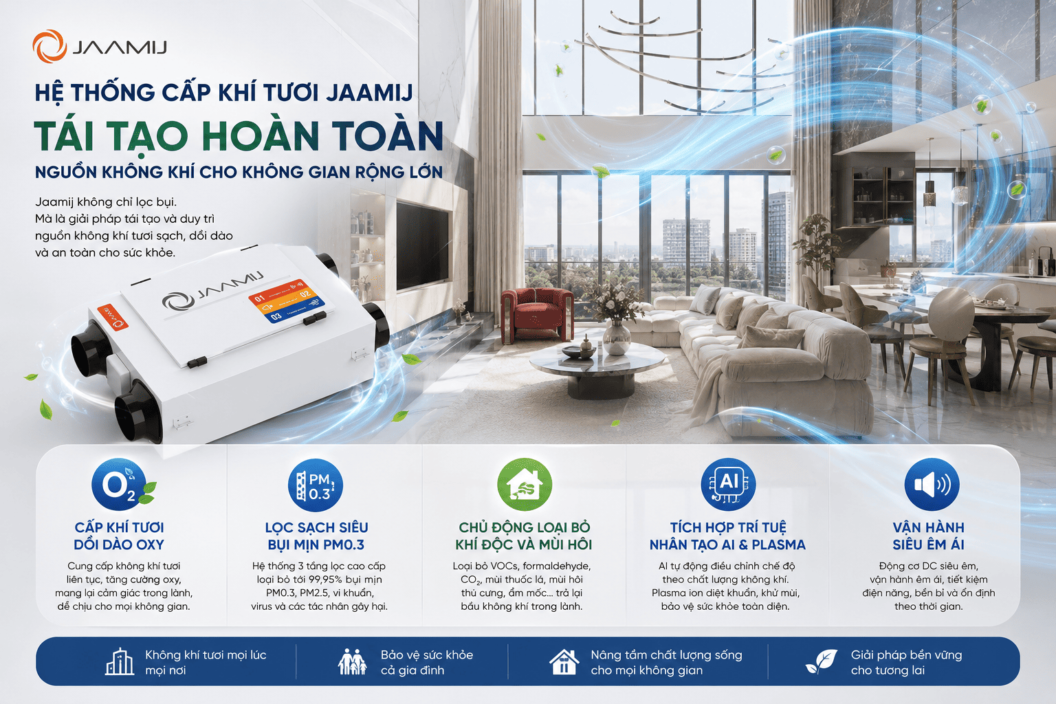 Máy Cấp Khí Tươi Trung Tâm JaamiJ:  Với Công Nghệ "Độc Quyền" Trên Thị Trường