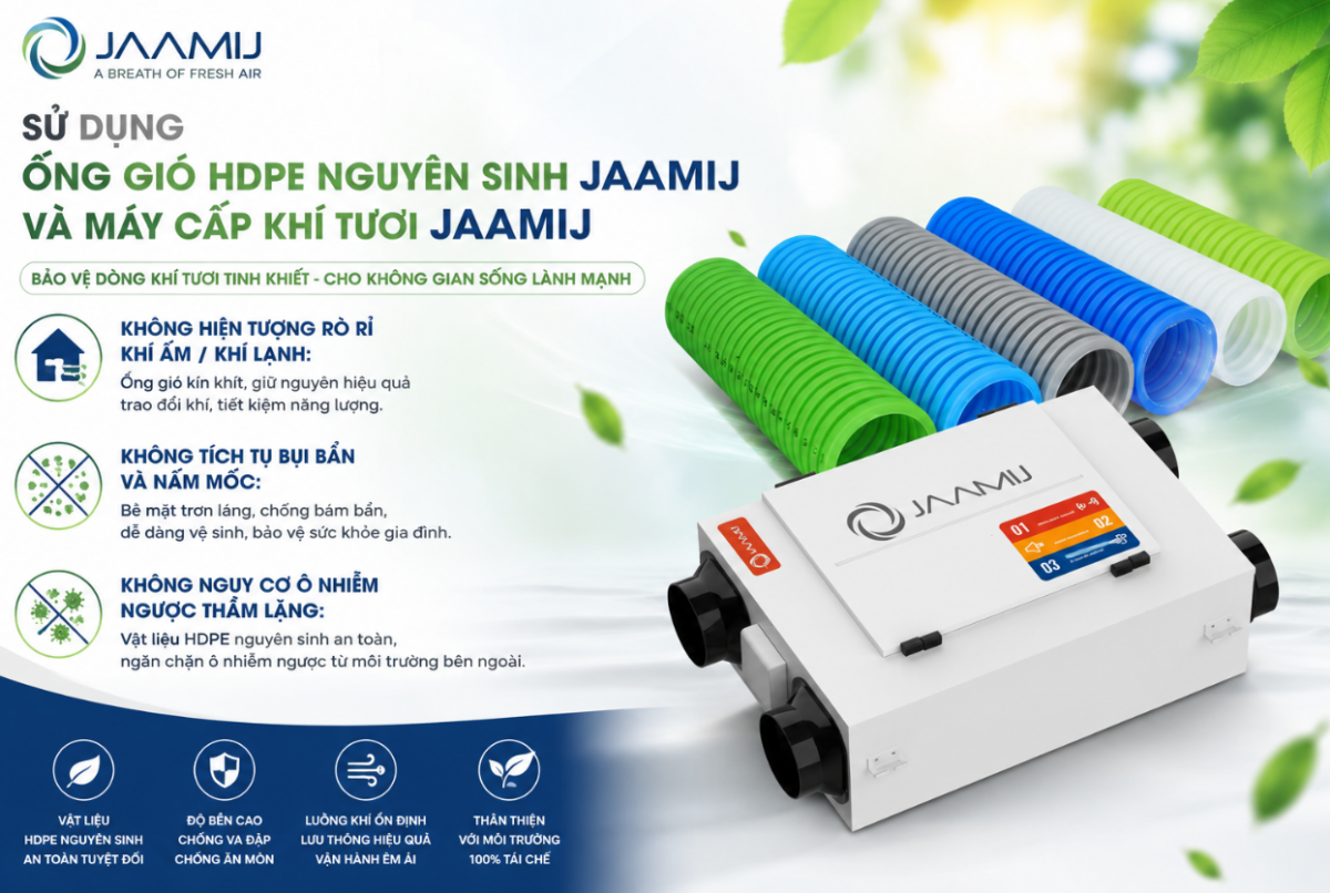 Tầm Quan Trọng Của Việc Sử Dụng Ống Gió HDPE Nguyên Sinh JaamiJ Đồng Bộ