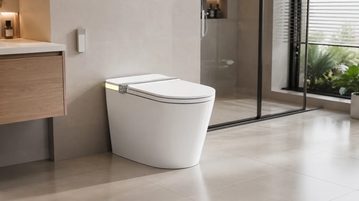 Bồn cầu Jaamij Smart X5 trong phòng tắm hiện đại
