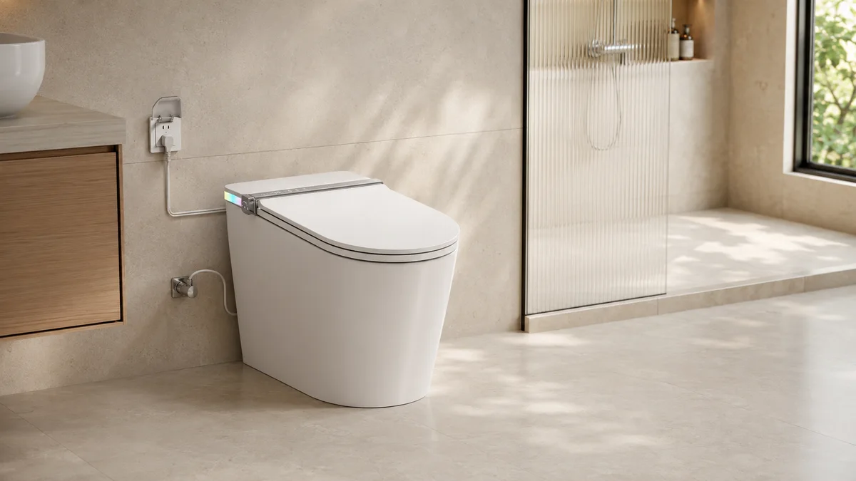 Bồn cầu Jaamij Smart X5 lắp đặt an toàn trong phòng tắm Việt Nam