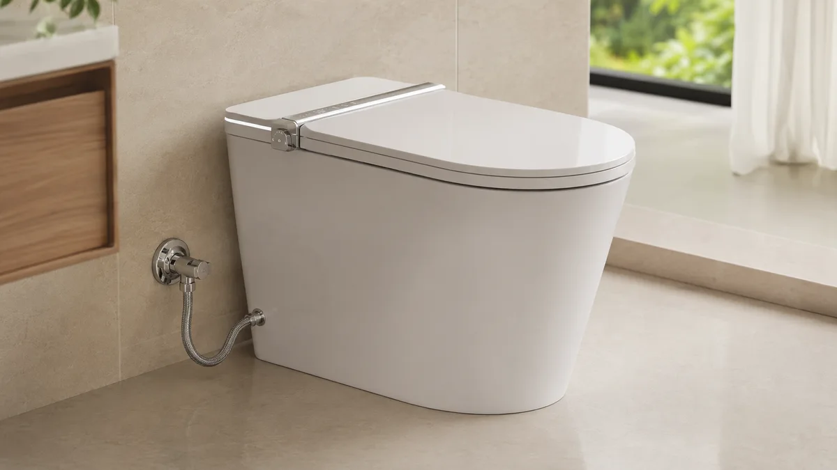 Chi tiết cấp nước an toàn cho bồn cầu thông minh Jaamij Smart X5