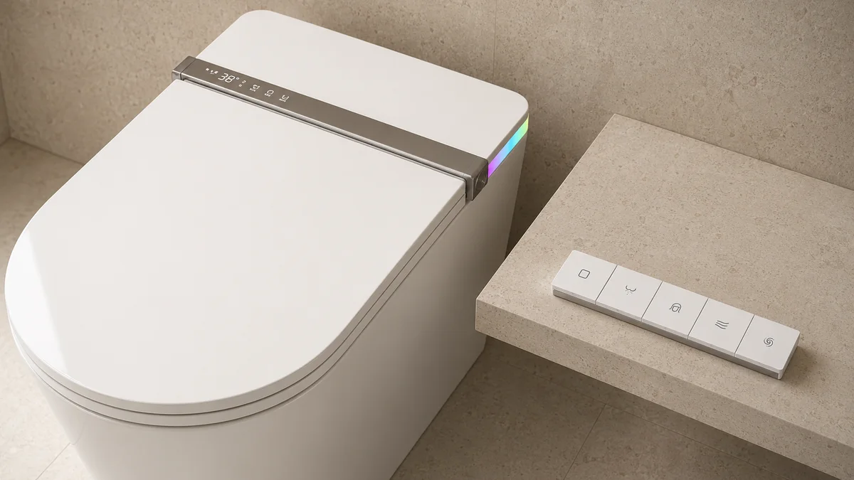 Chi tiết điều khiển và thiết kế bồn cầu Jaamij Smart X5