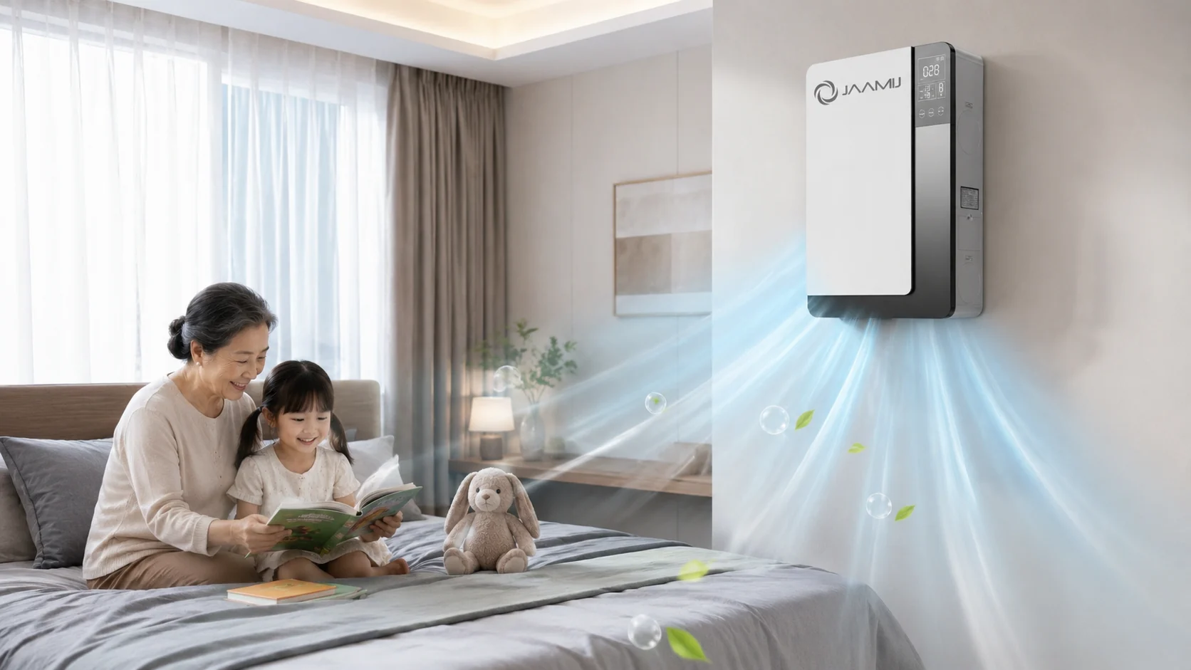 JaamiJ ERV-B150 Pro treo tường phù hợp nhà đã hoàn thiện