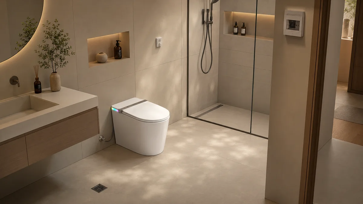 Kiểm tra điện nước trước khi lắp bồn cầu smart