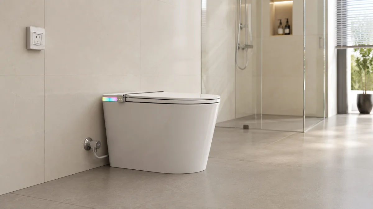 Lắp đặt bồn cầu thông minh Jaamij Smart X5 cần điện nước an toàn