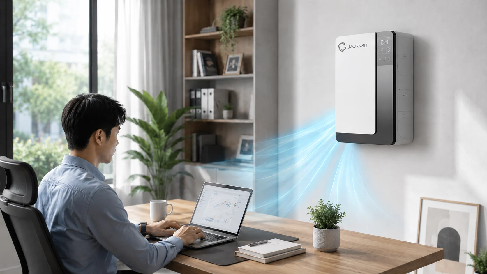 Phòng làm việc kín cần máy cấp khí tươi để giảm cảm giác bí