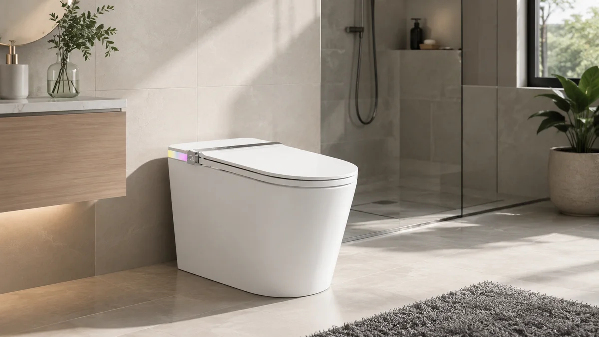 Bồn cầu thông minh Jaamij Smart X5 với thiết kế hỗ trợ tính năng smart toilet