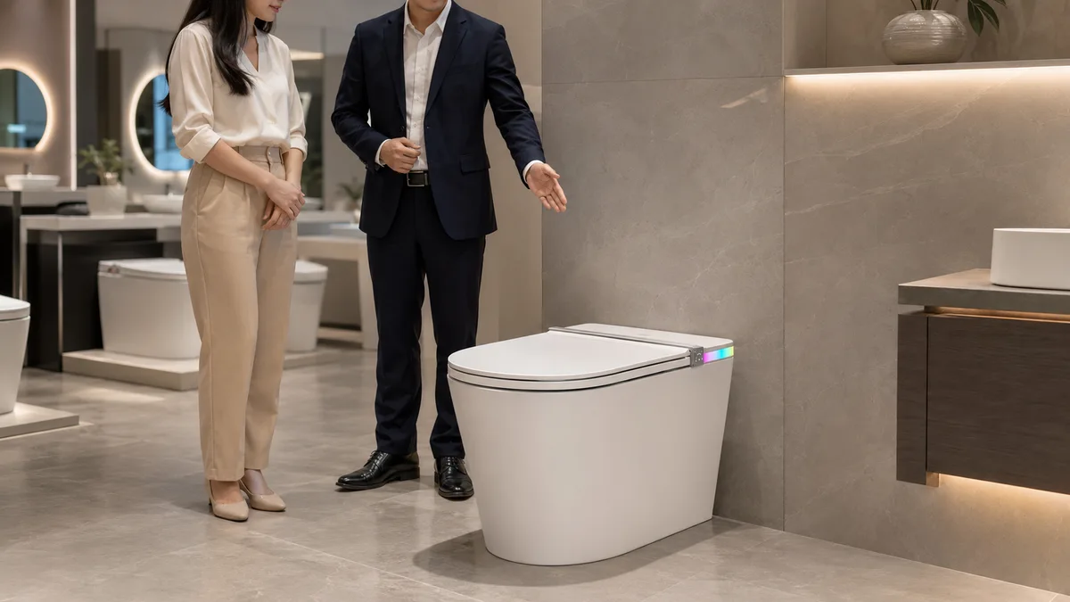 Tư vấn bồn cầu thông minh tại showroom miền Bắc