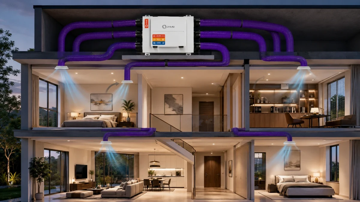 Hệ thống cấp khí tươi JamiJ cho nhà kín hiện đại