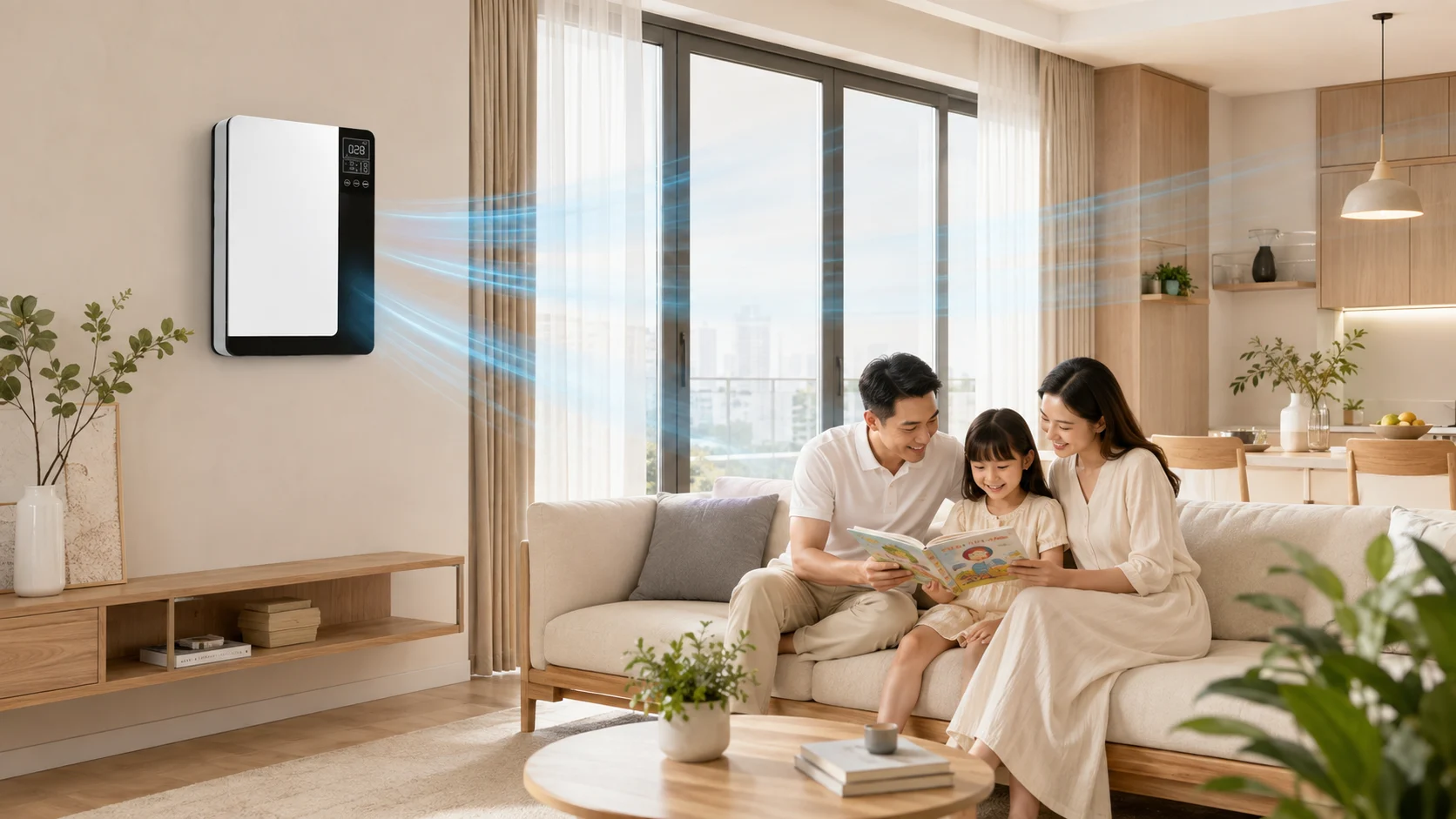 Máy cấp khí tươi gia đình cho nhà kín